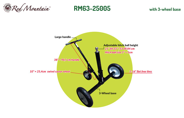 RM63-25005 trailer dolly size and info